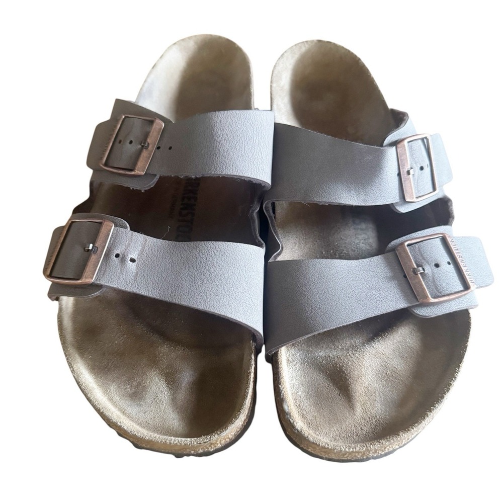 Birkenstock Arizona Double Buckle Sandlas Light Brown Size 43 US 9-9.5 - Picture 3 of 6